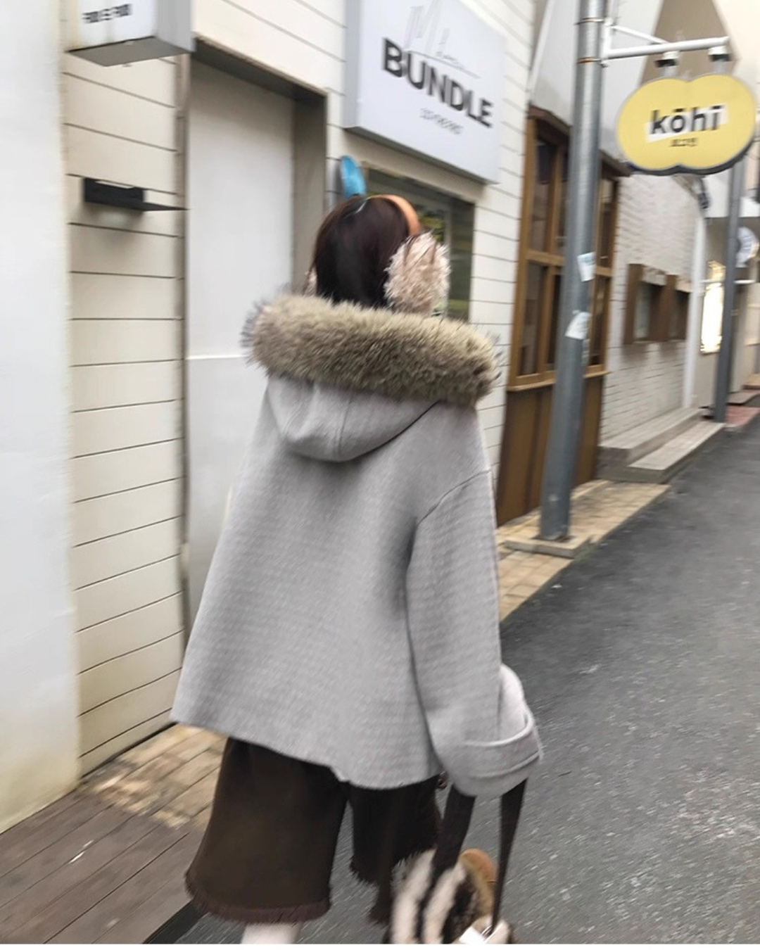 Aラインクラシックグレーコート