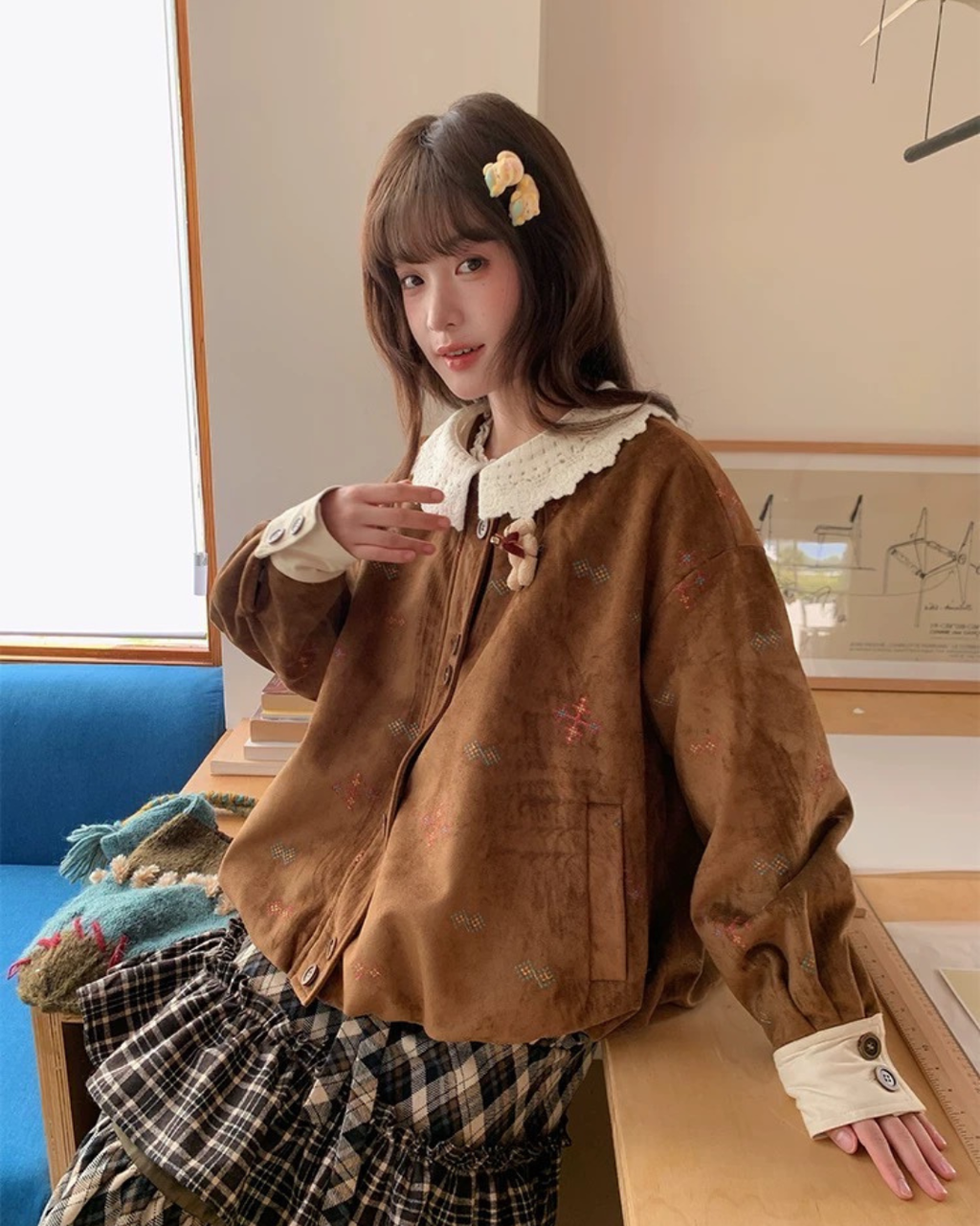 ニッチレトロミディジャケット