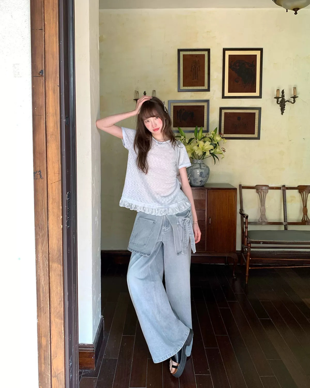 ハイストリートレッグパンツ