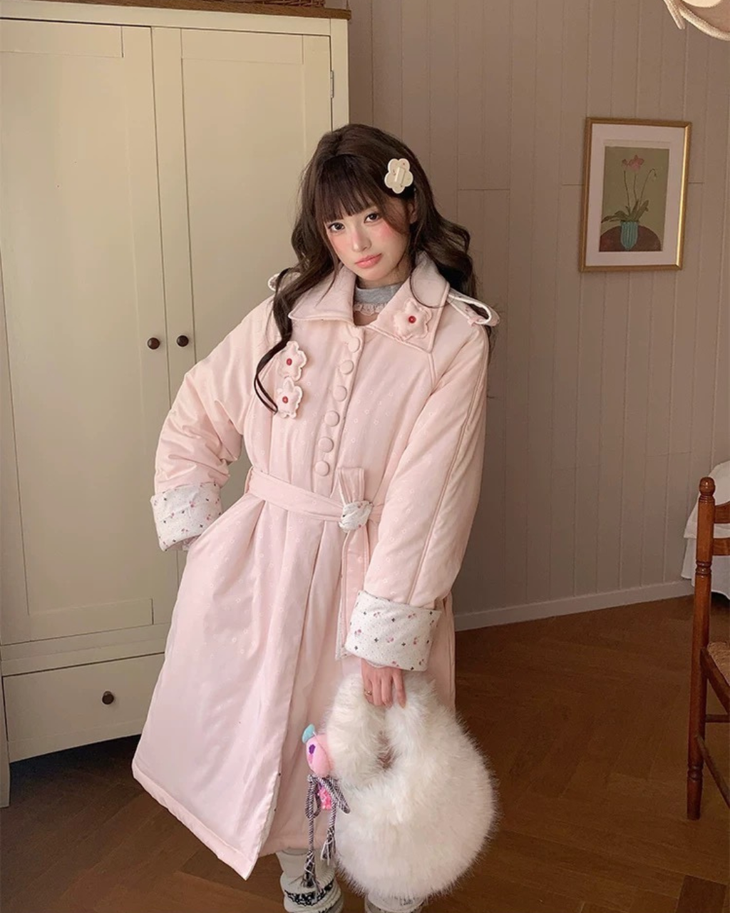 フローラルコットンコート
