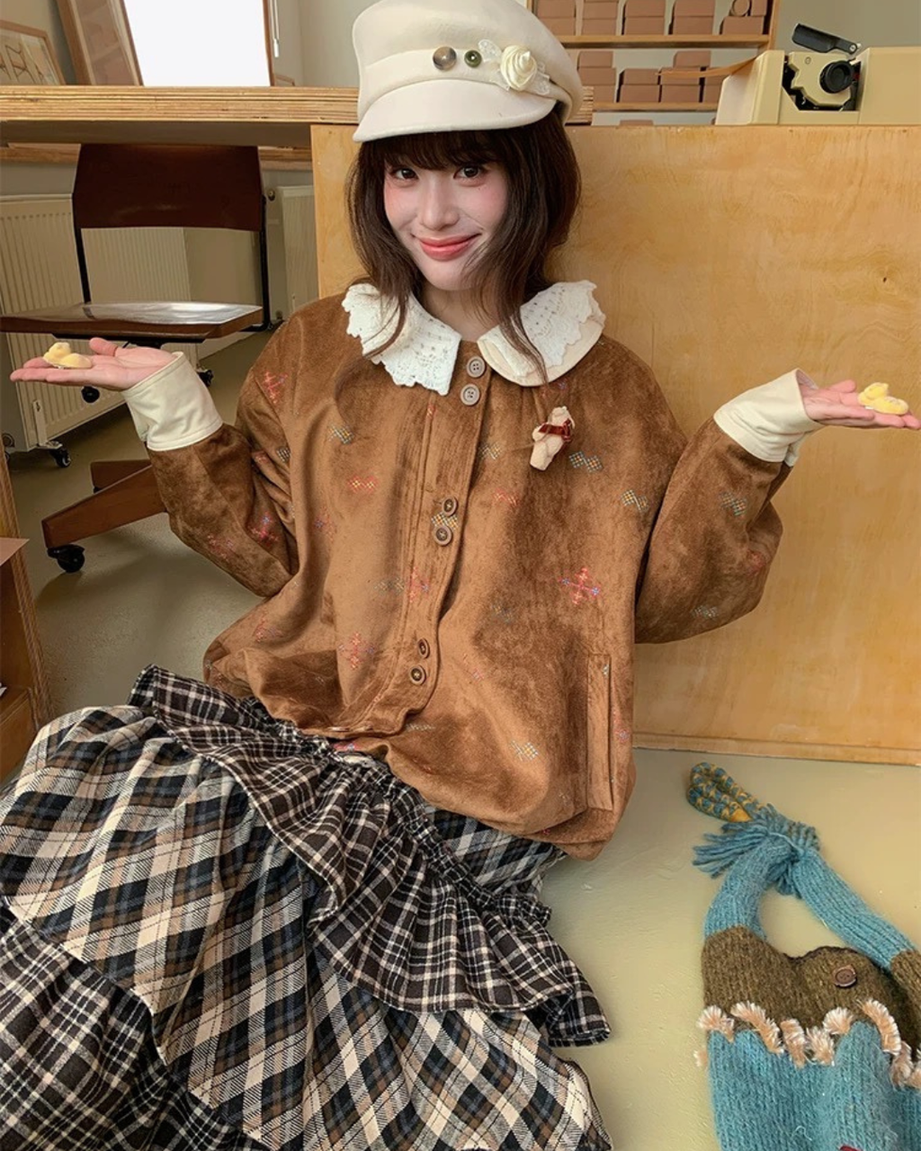 ニッチレトロミディジャケット