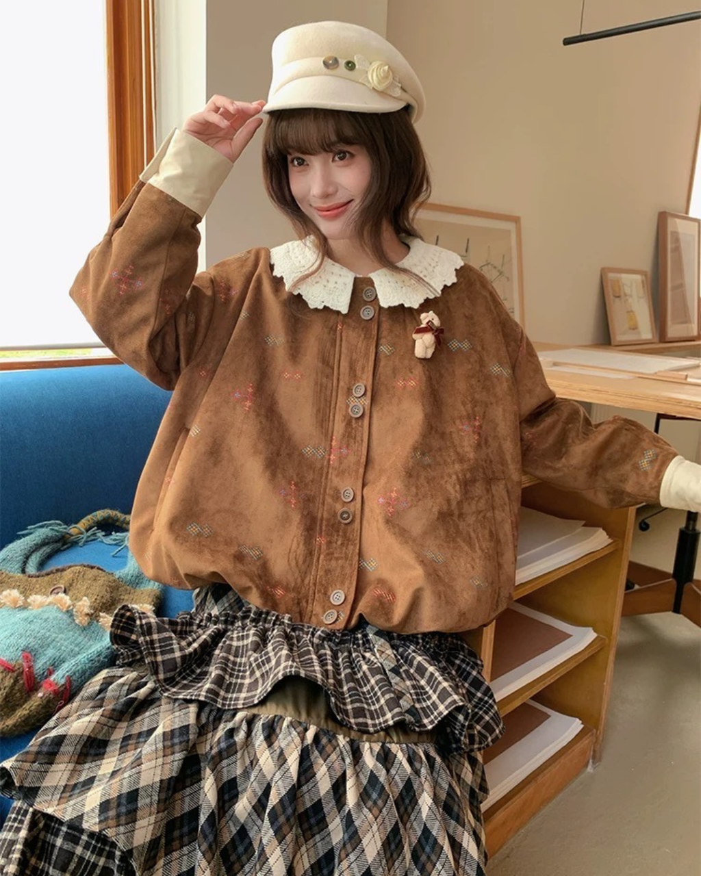ニッチレトロミディジャケット