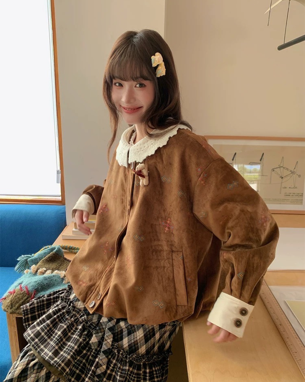 ニッチレトロミディジャケット