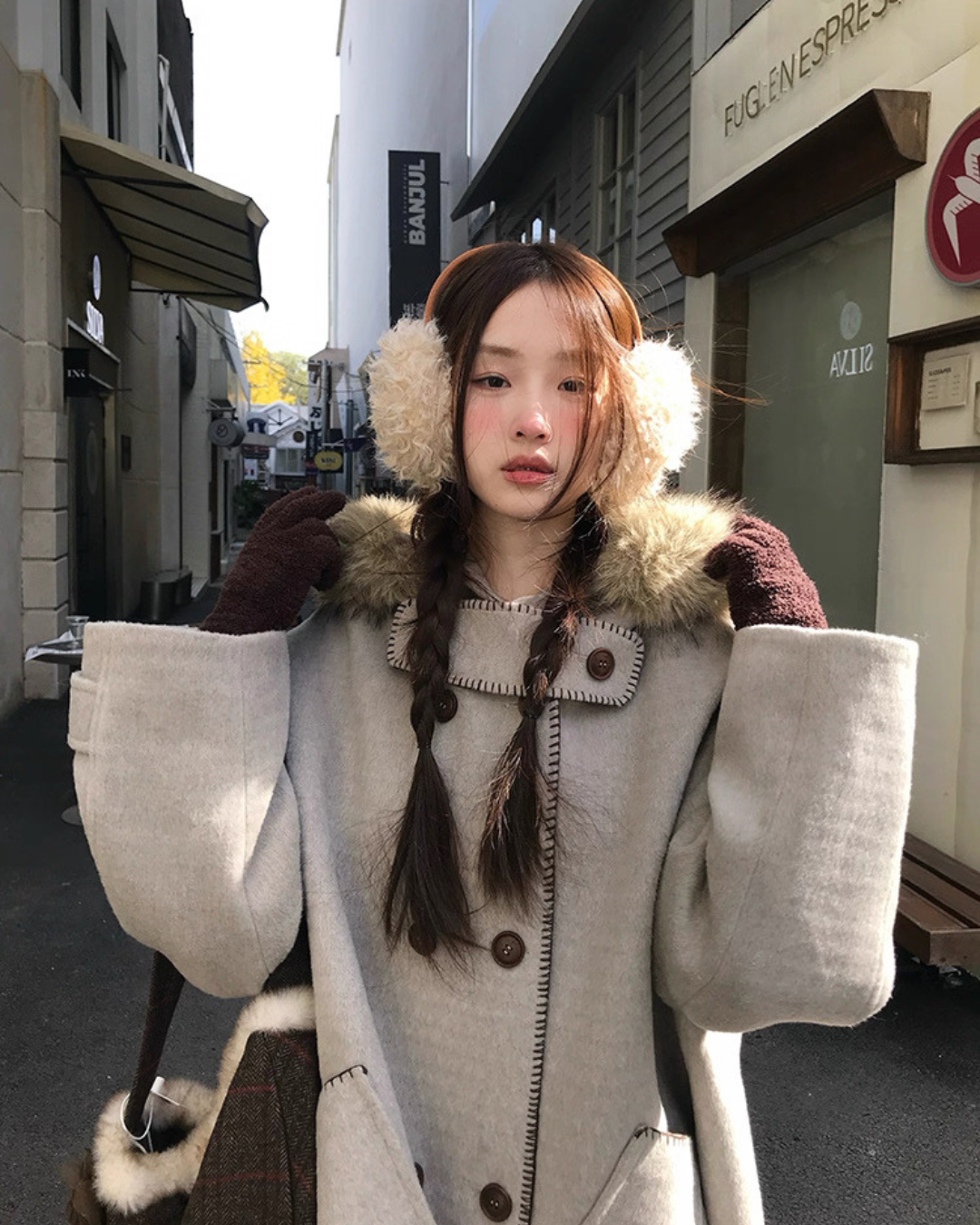 Aラインクラシックグレーコート
