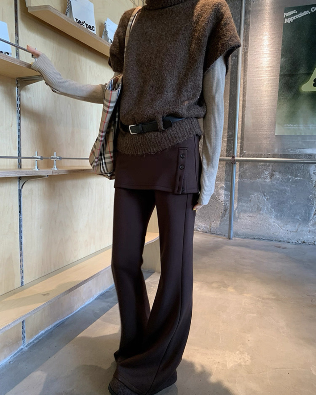 ハーフスリーブニット