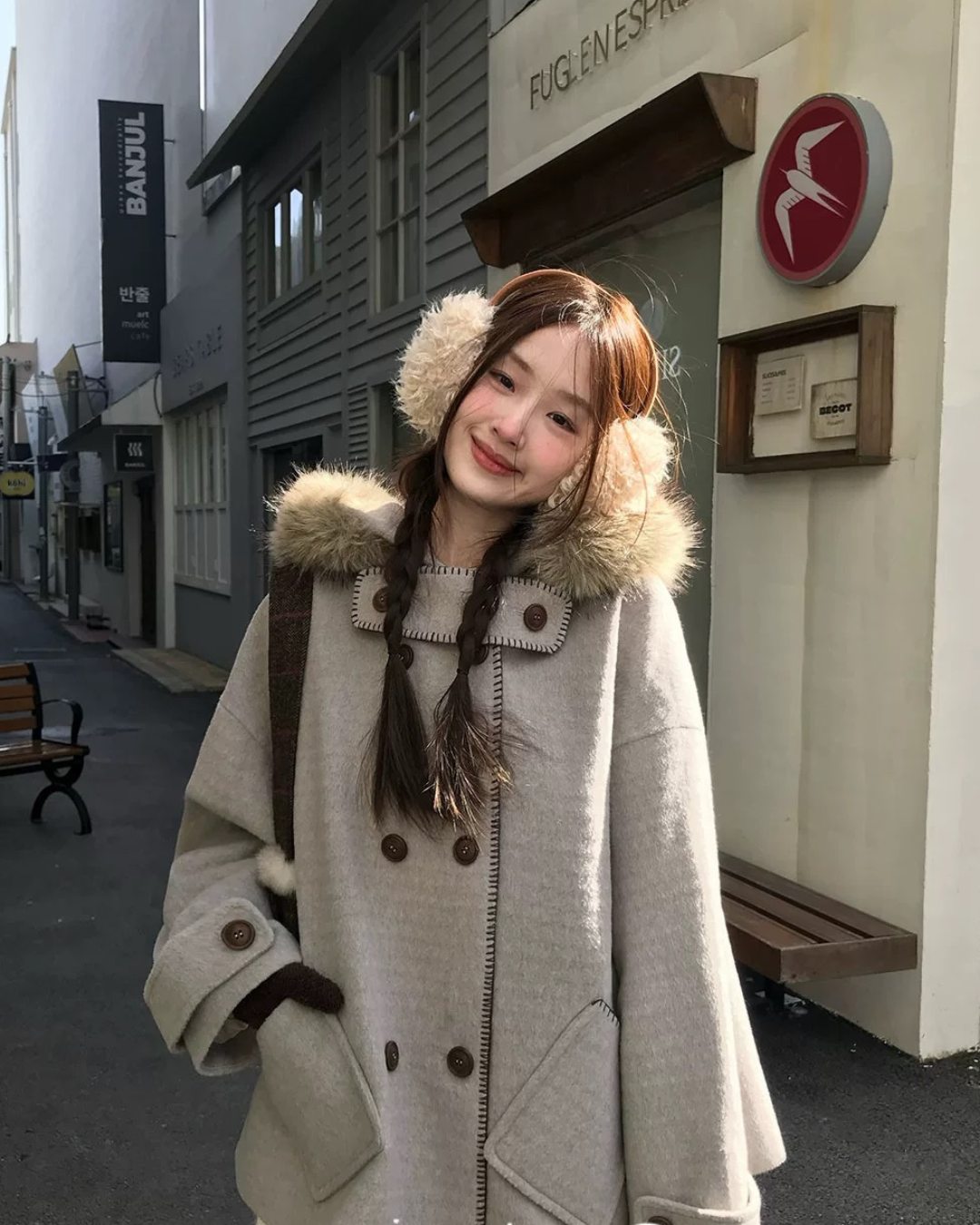 Aラインクラシックグレーコート