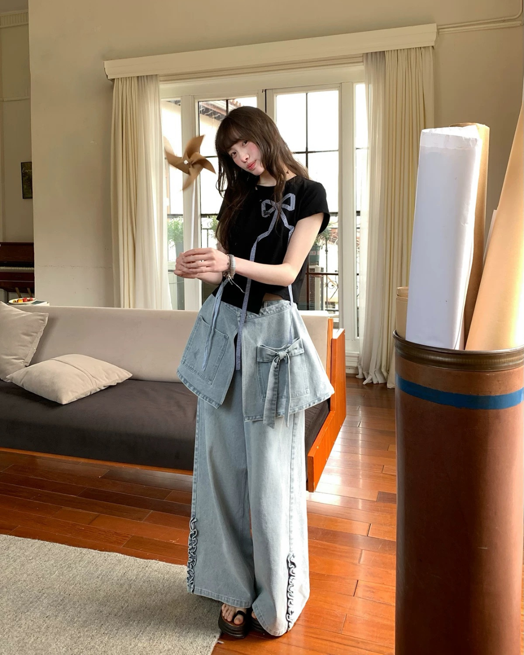ハイストリートレッグパンツ