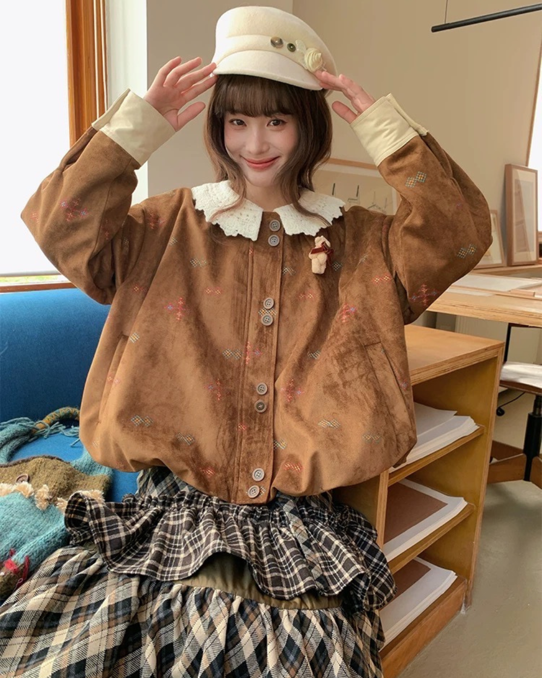 ニッチレトロミディジャケット