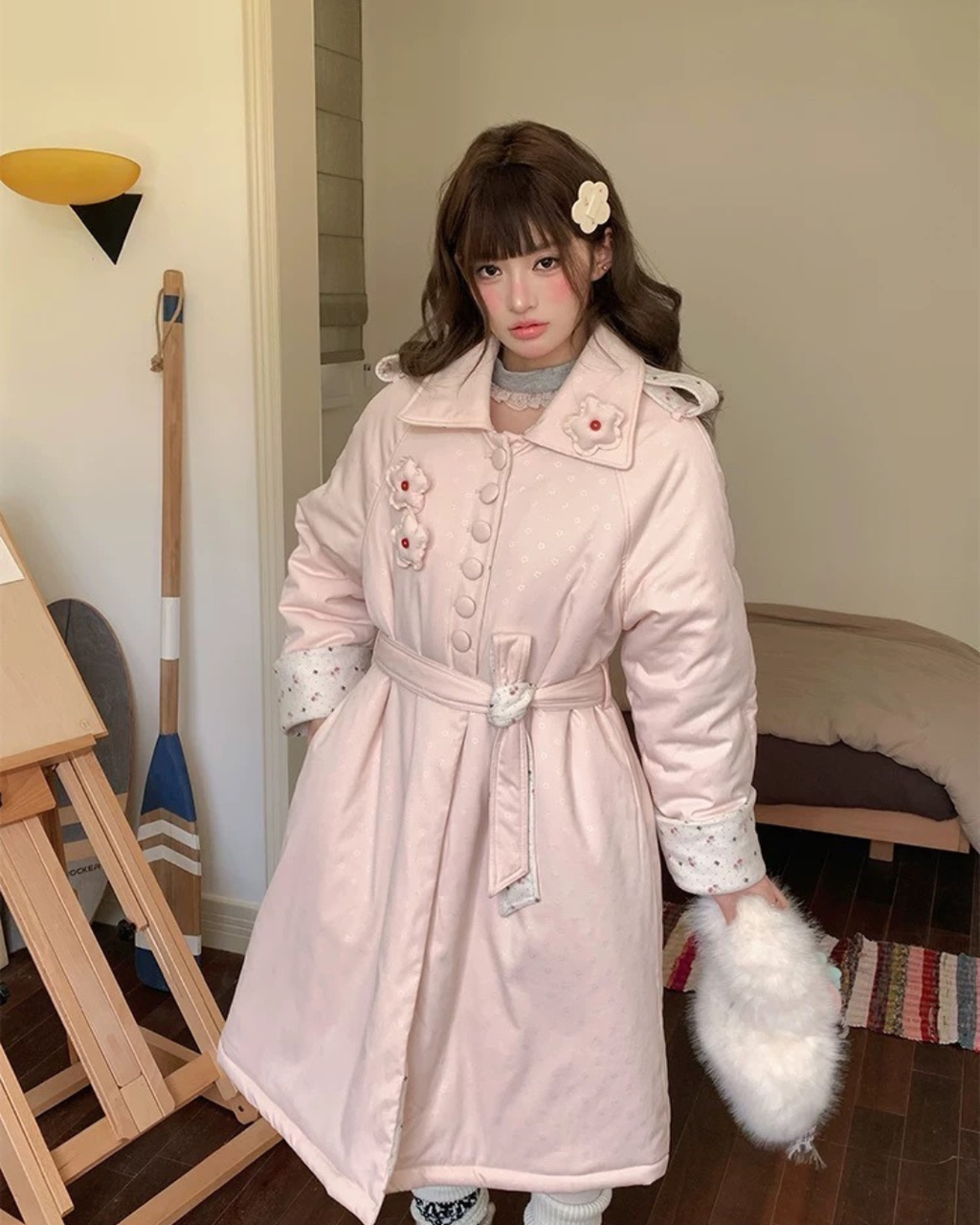 フローラルコットンコート