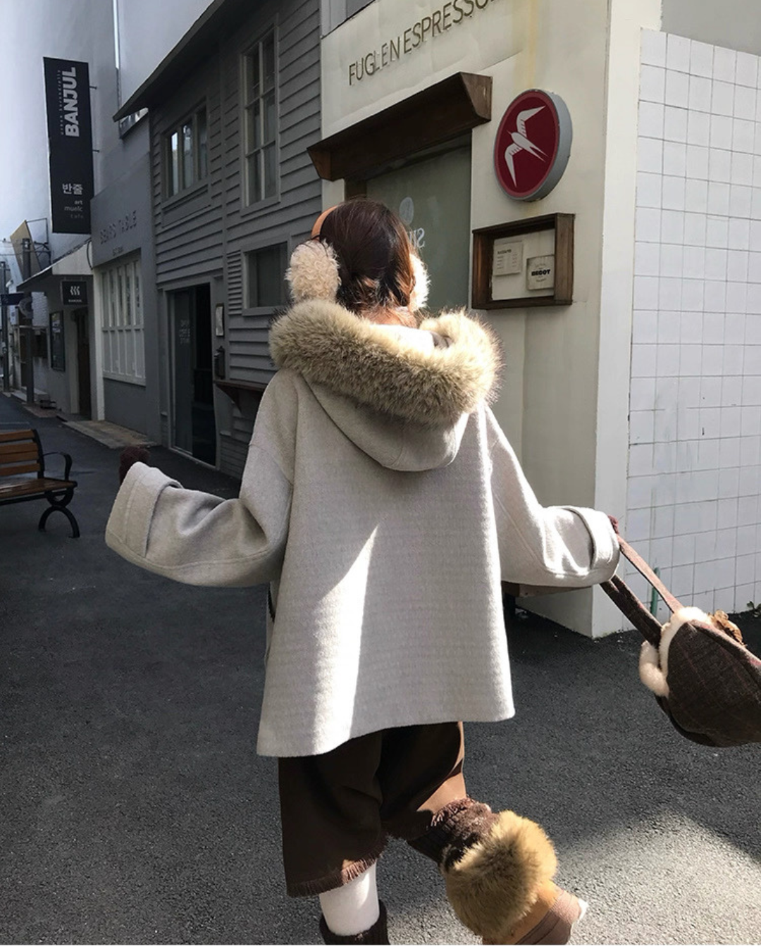 Aラインクラシックグレーコート