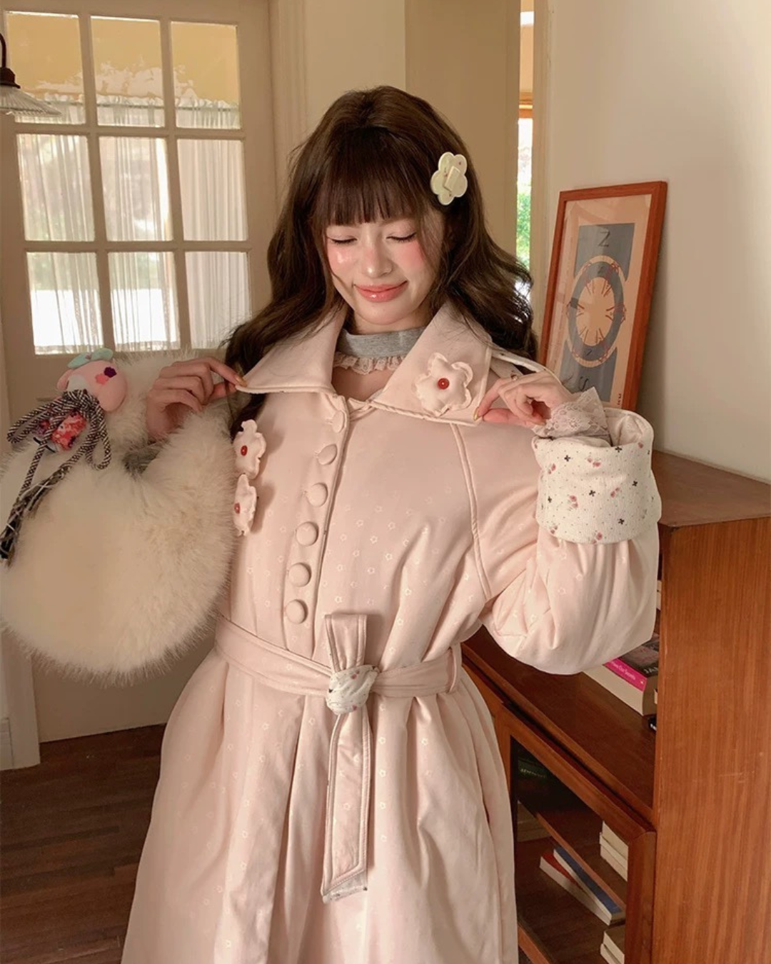フローラルコットンコート