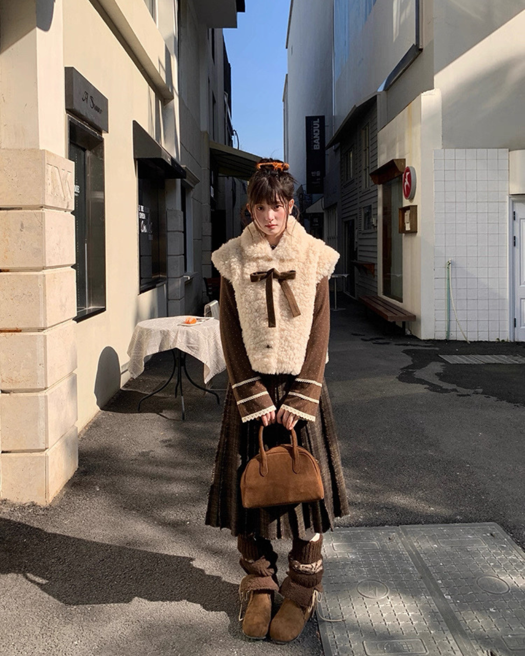 ノースリーブレイヤードベスト