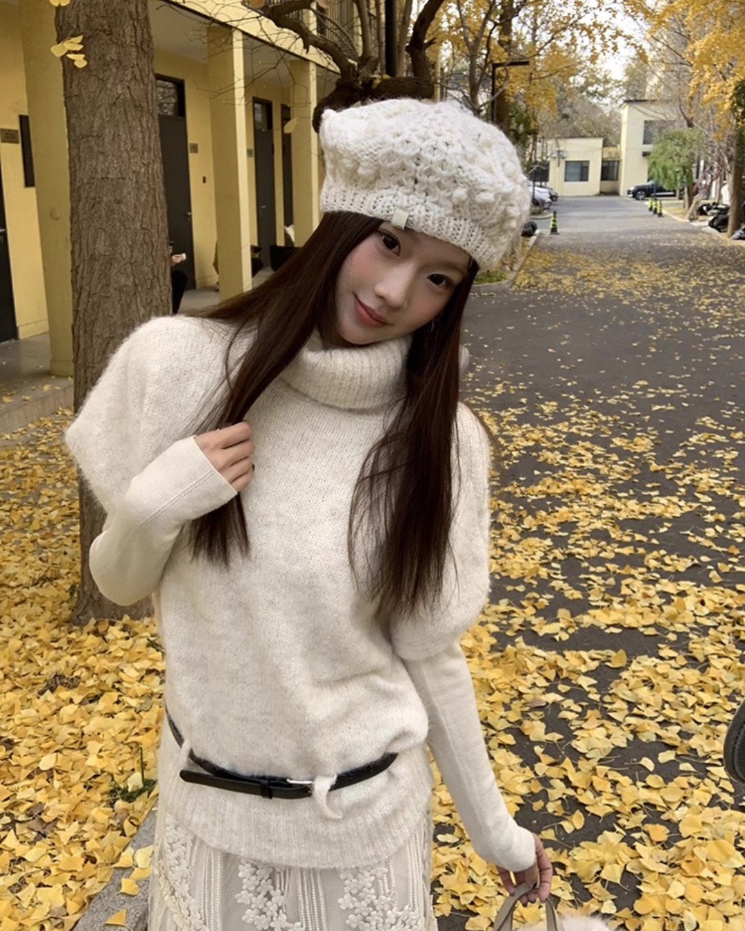 ハーフスリーブニット