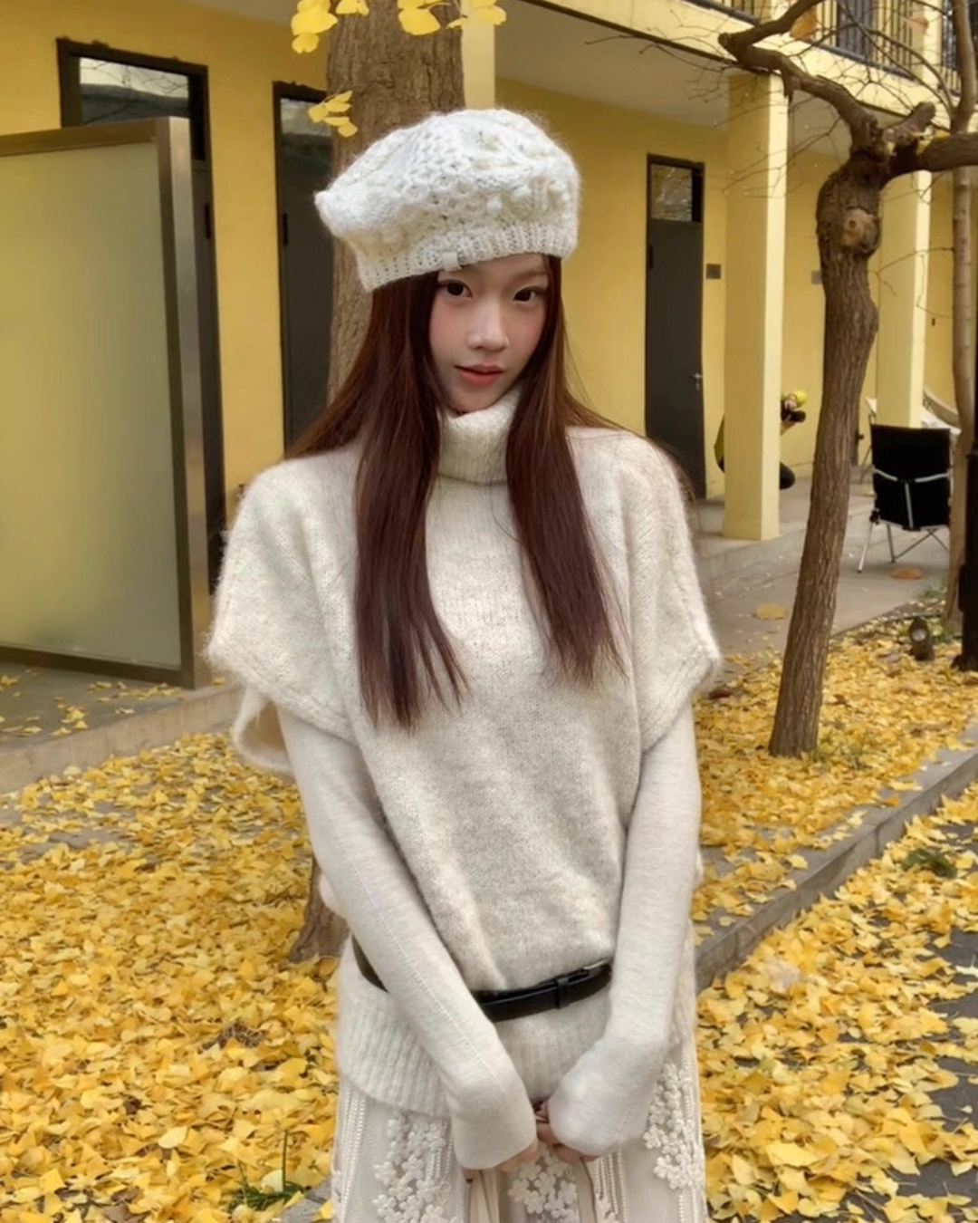 ハーフスリーブニット