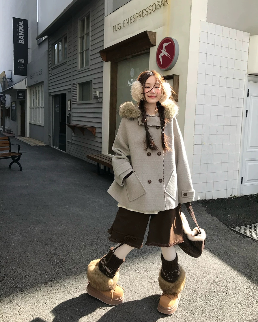 Aラインクラシックグレーコート