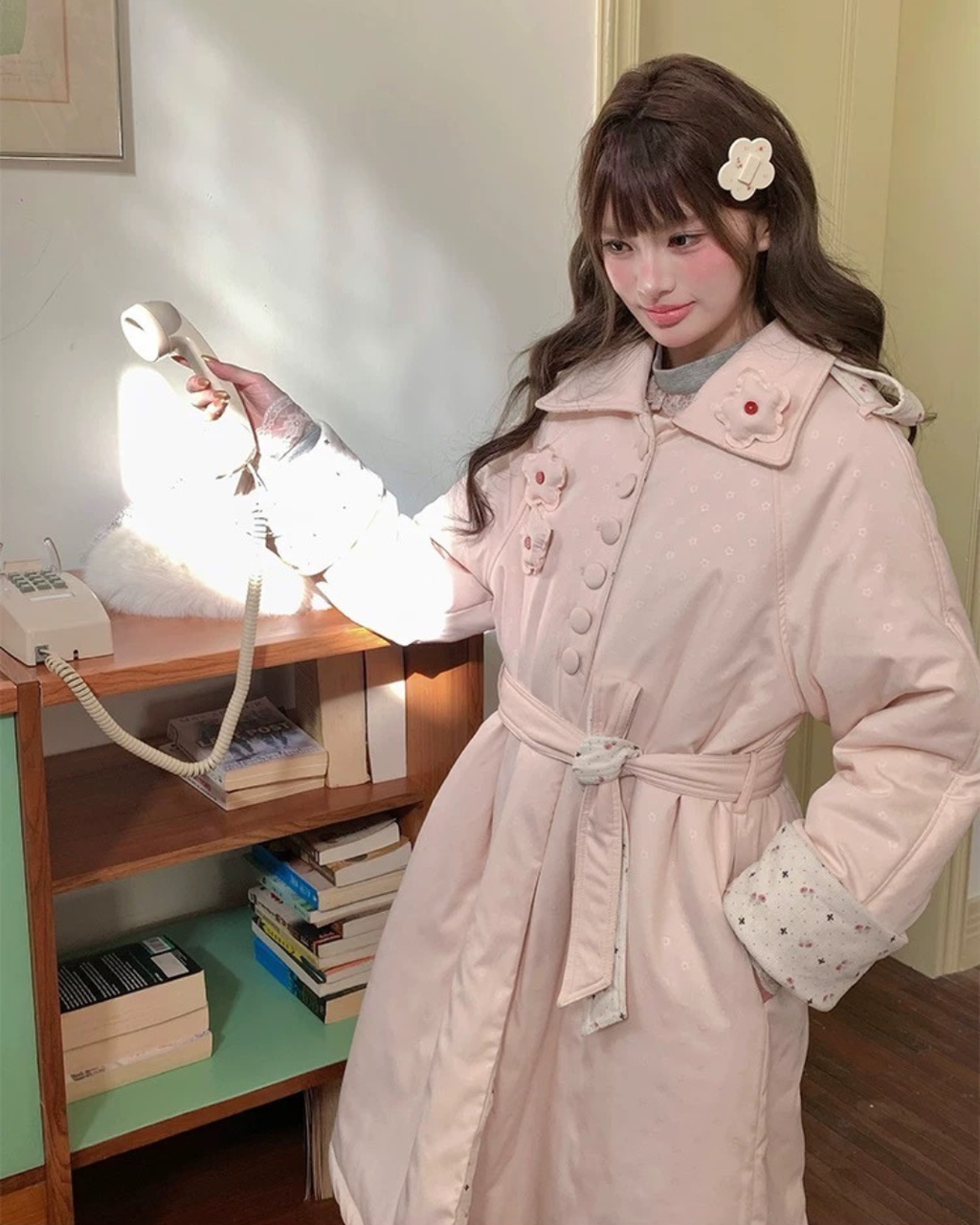 フローラルコットンコート